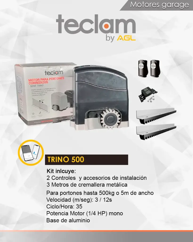 MOTOR DE CREMALLERA Teclam TRINO 500
